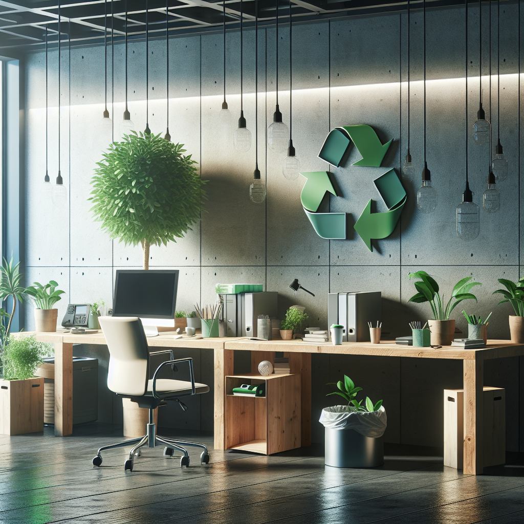 How Can I Create A More Eco-friendly Workspace?